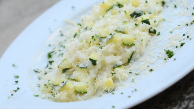 risotto zucchini caciotta gran moravia